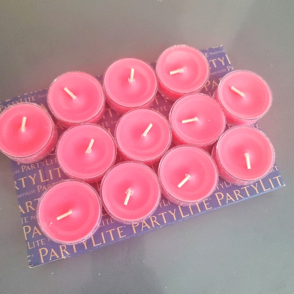 Partylite Pink Guava Tealight candles